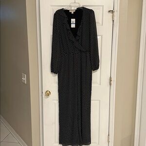 NWT Michael Kors Polka Dot Jumpsuit XL
